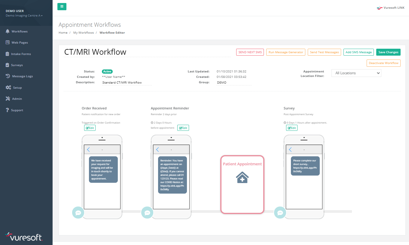 Link workflow software